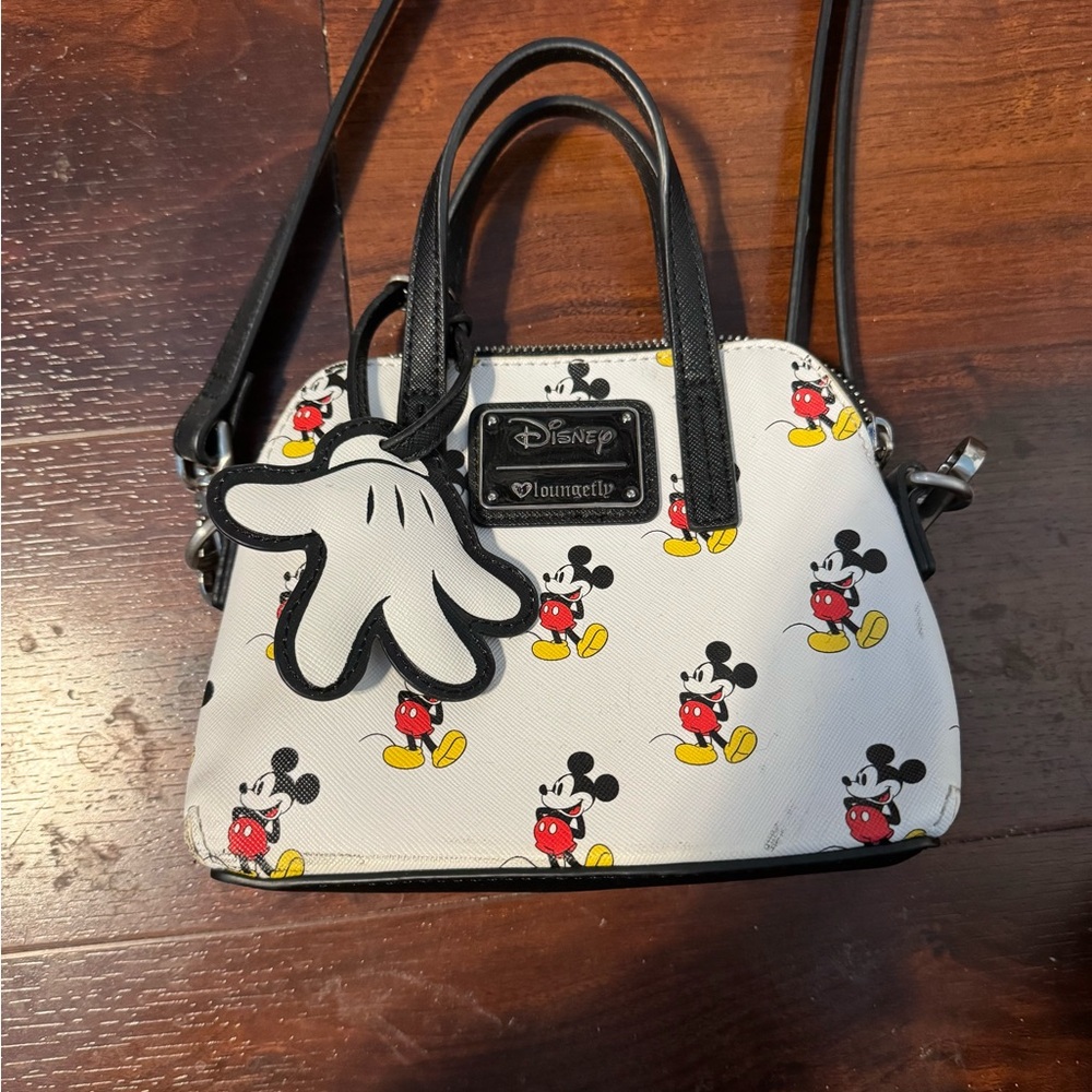 Loungefly Disney Mickey Mouse Mini Bag - White, Black, Red, Yellow